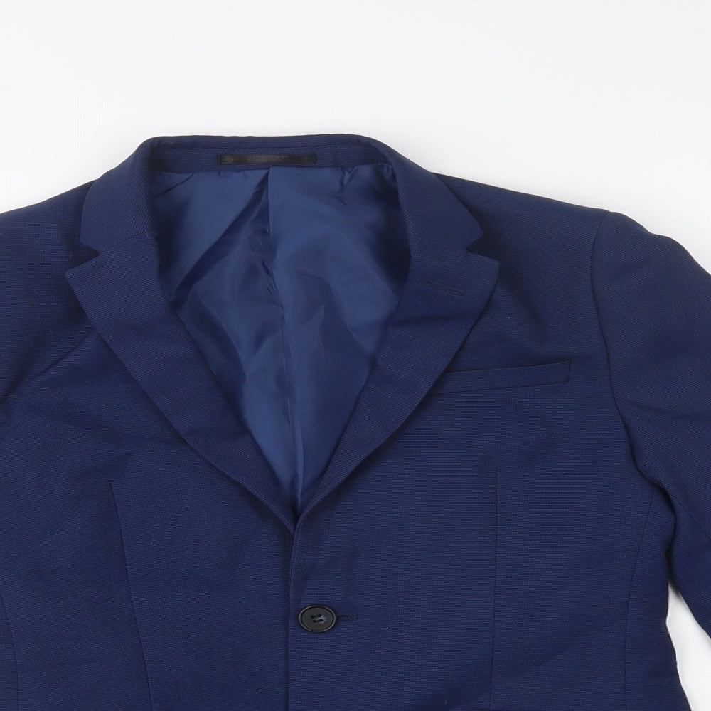 Matalan Boys Blue   Jacket Blazer Size 12 Years  Button