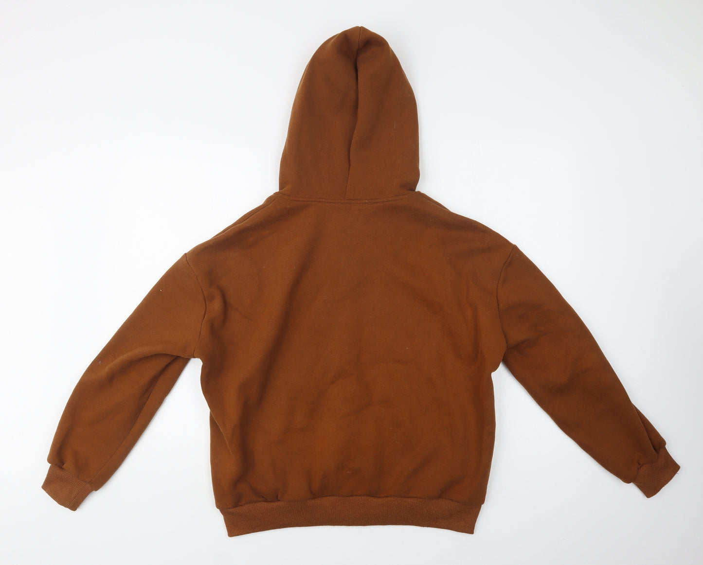 SheIn Womens Brown  Cotton Full Zip Hoodie Size S  Zip