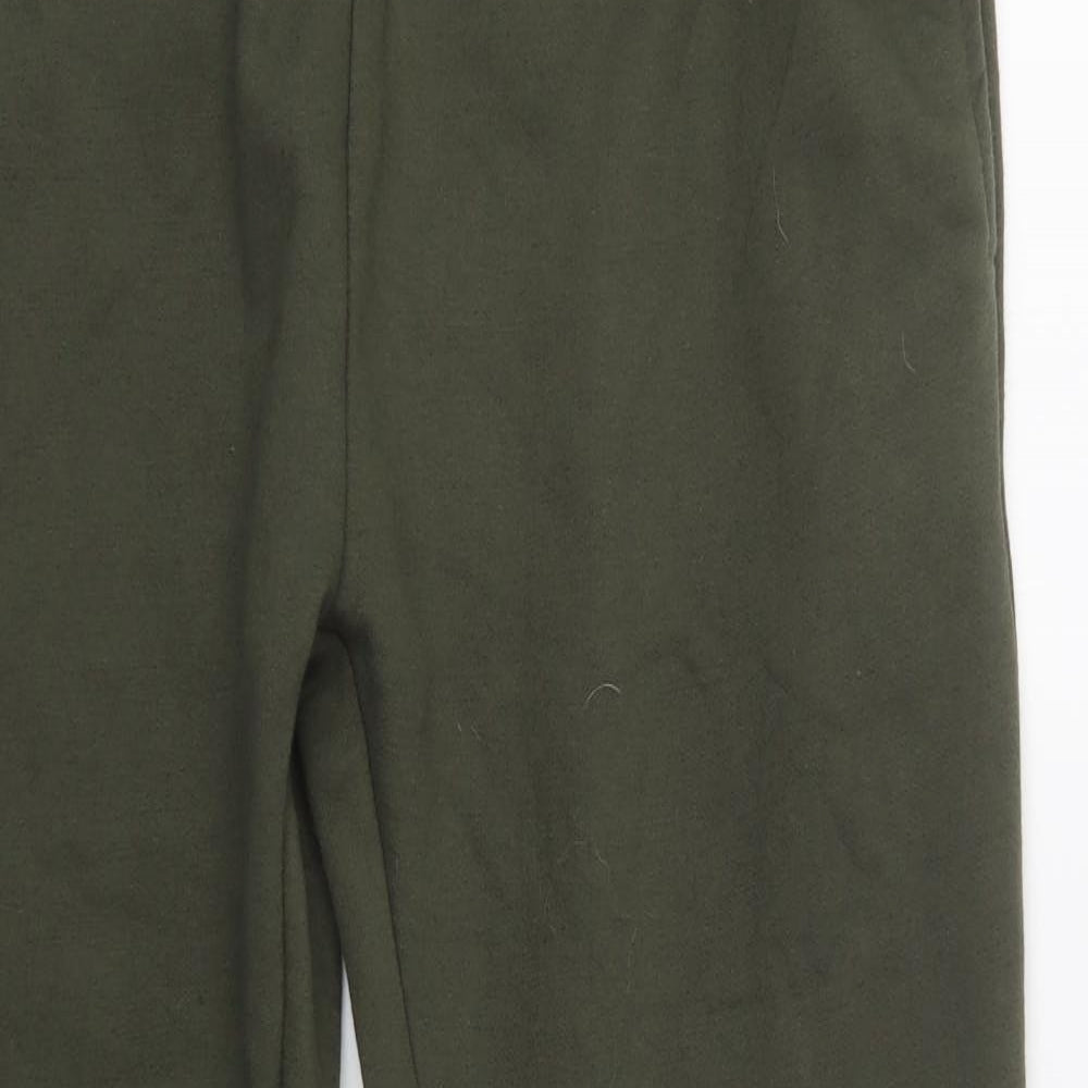 Pep & Co Mens Green  Polyester Jogger Trousers Size L L31 in Regular Drawstring
