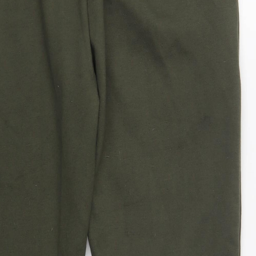 Pep & Co Mens Green  Polyester Jogger Trousers Size L L31 in Regular Drawstring