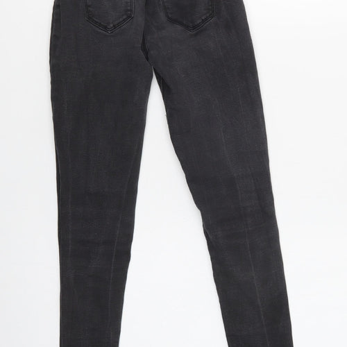 Primark Girls Black  Cotton Skinny Jeans Size 10-11 Years  Regular Button