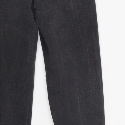Primark Girls Black  Cotton Skinny Jeans Size 10-11 Years  Regular Button