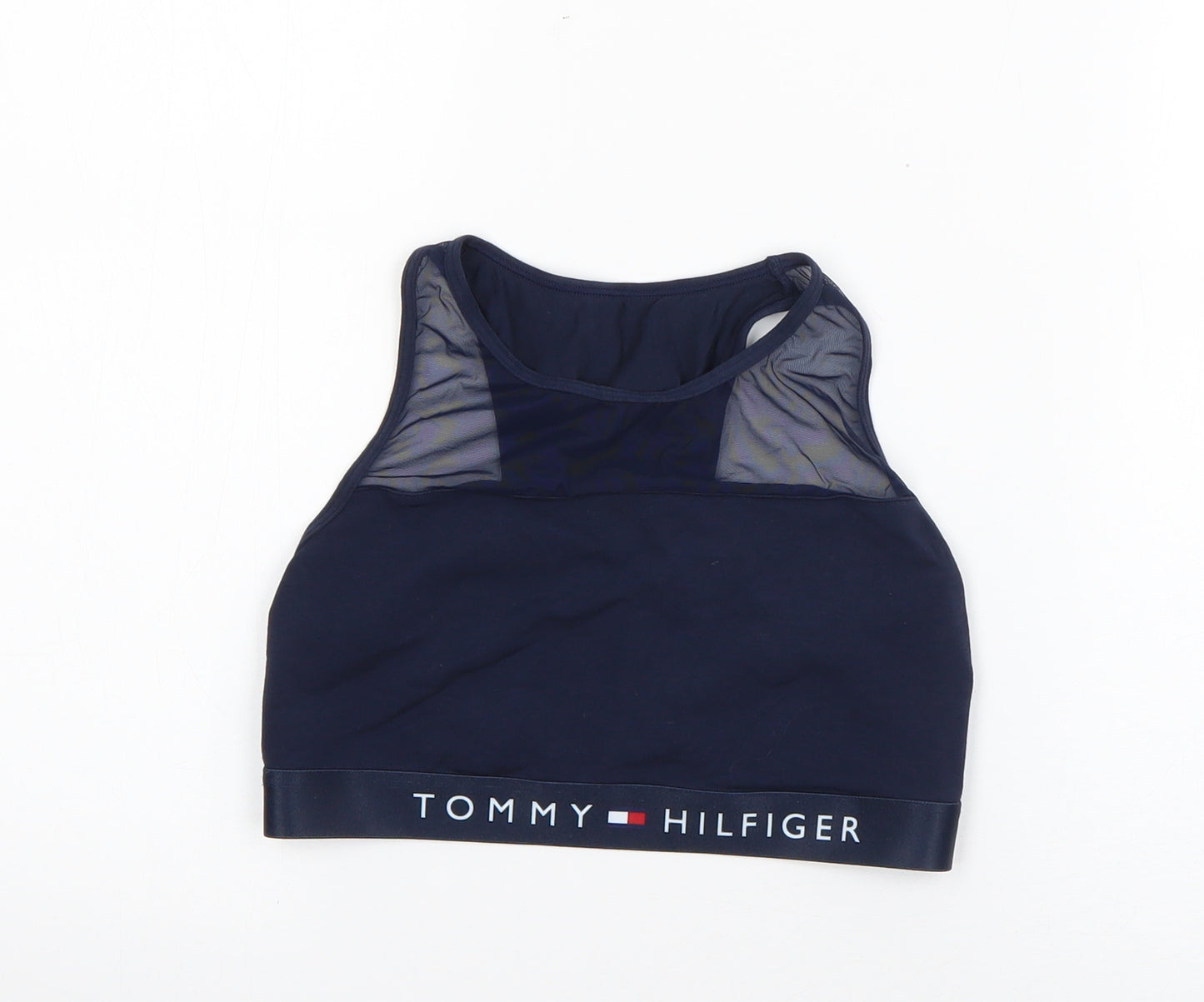 Tommy Bahama Womens Blue  Polyester Basic Tank Size M Round Neck