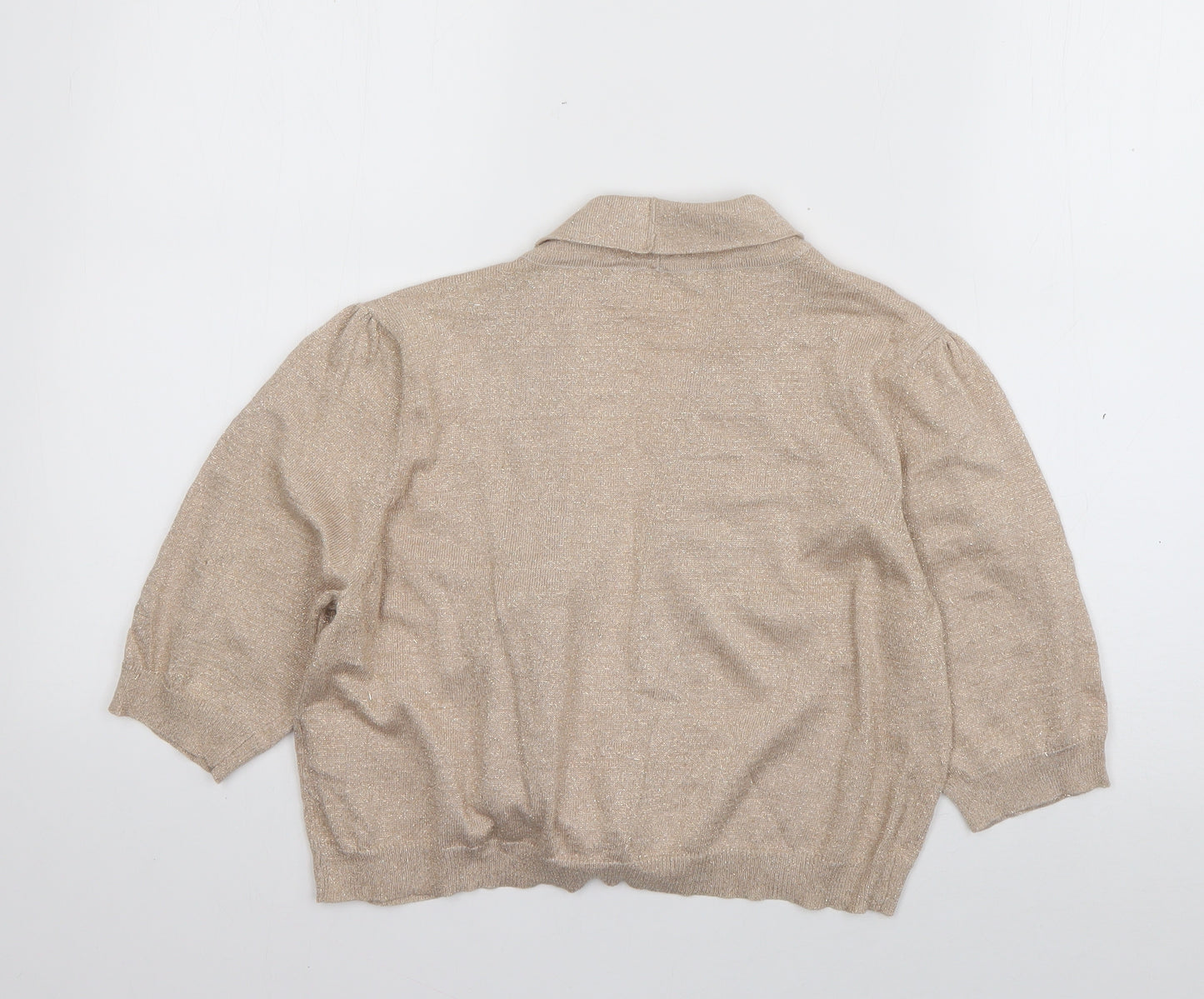 Savoir Womens Ivory V-Neck  Viscose Cardigan Jumper Size 16