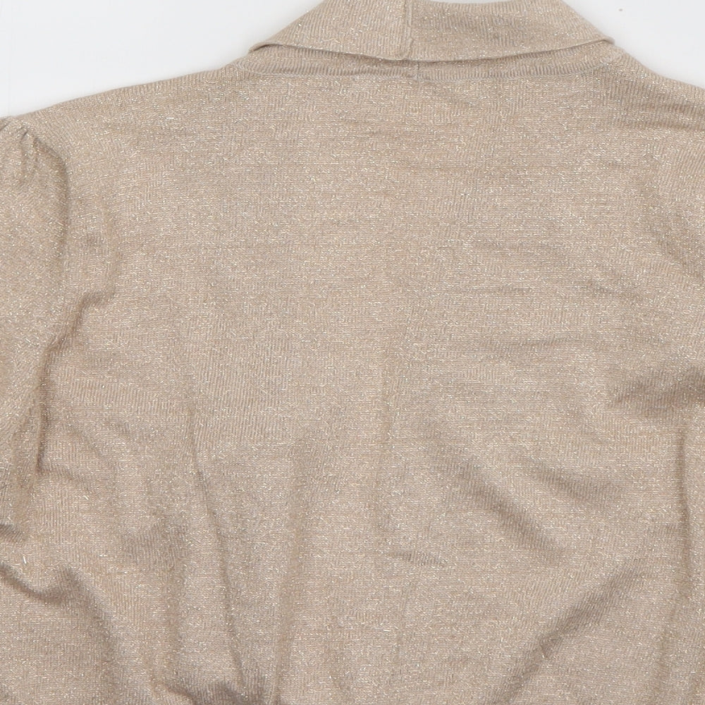 Savoir Womens Ivory V-Neck  Viscose Cardigan Jumper Size 16