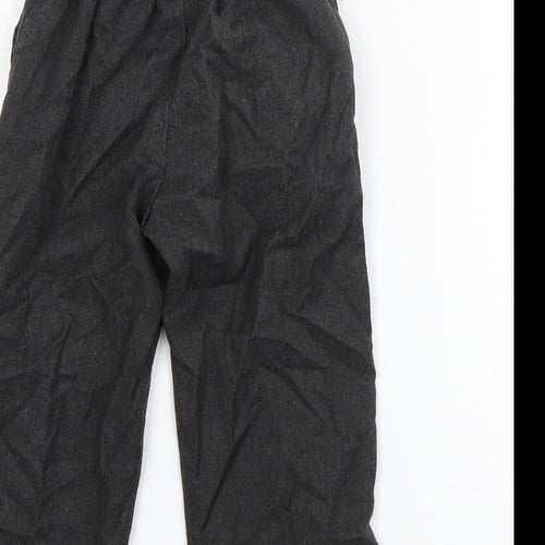 Preworn Boys Grey  Polyester Dress Pants Trousers Size 3-4 Years  Regular