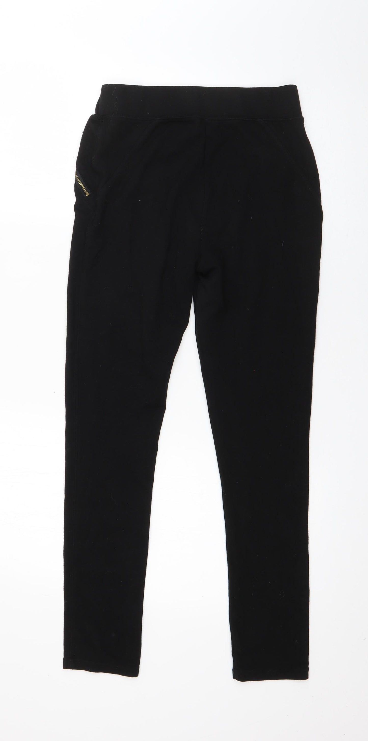 New Look Womens Black  Viscose Capri Leggings Size 10 L25 in