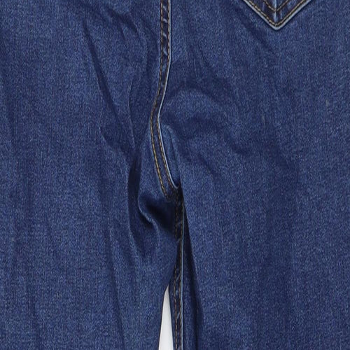 Denim & Co. Womens Blue  Cotton Skinny Jeans Size 12 L27 in Regular Button