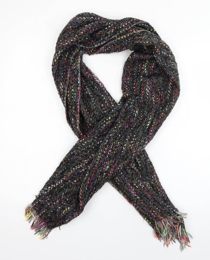 Yumi Womens Grey Acrylic Scarf