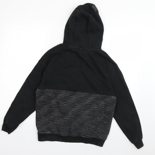 Marks and Spencer Boys Grey  Cotton Pullover Hoodie Size 11-12 Years  Pullover