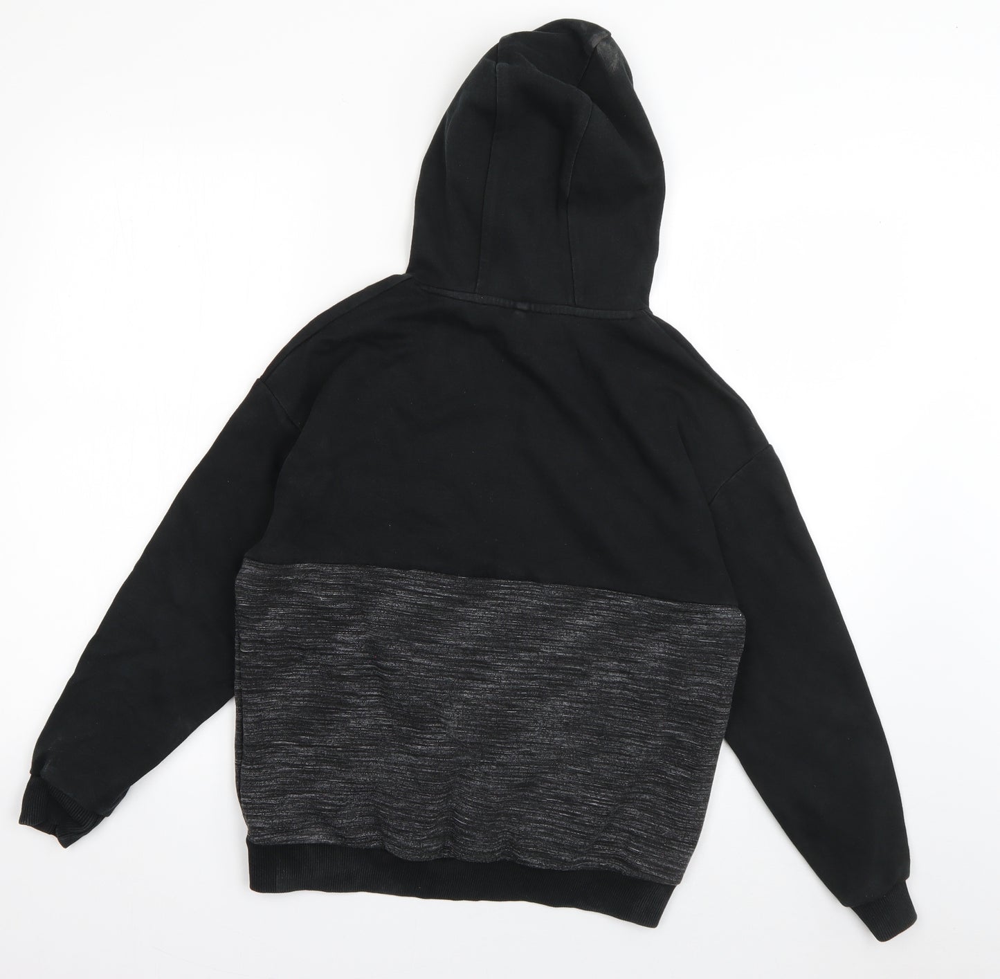 Marks and Spencer Boys Grey  Cotton Pullover Hoodie Size 11-12 Years  Pullover