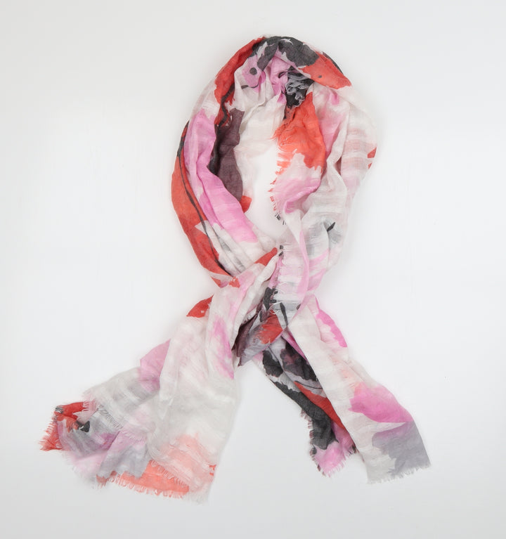 Preworn Womens Multicoloured Geometric Viscose  Scarf