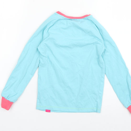 Harry Bear Girls Blue Geometric Cotton Top Pyjama Top Size 7 Years  Pullover - One in a Melon