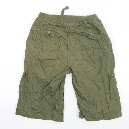 St Bernard Boys Green  Cotton Bermuda Shorts Size 9 Years  Regular Drawstring