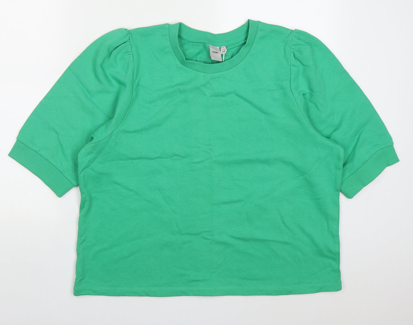 ICHI Womens Gold  Cotton Pullover Sweatshirt Size XL  Pullover