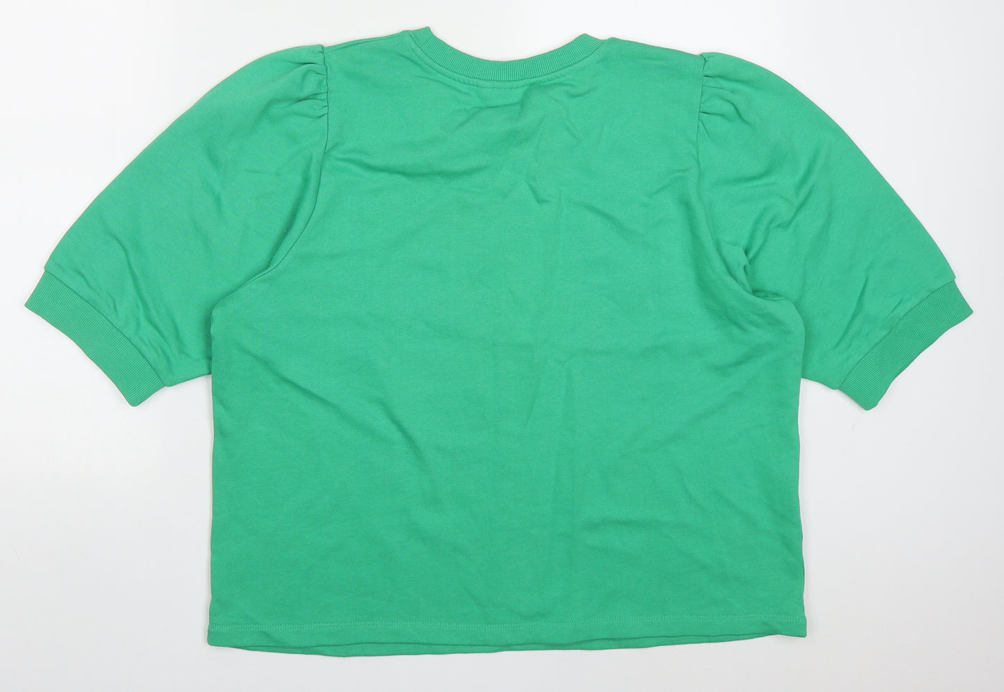 ICHI Womens Gold  Cotton Pullover Sweatshirt Size XL  Pullover