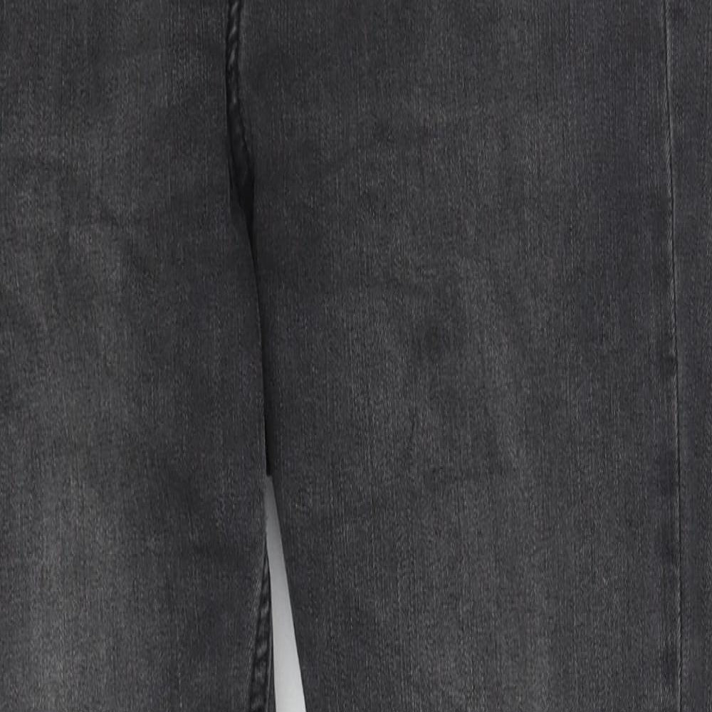 Hera Mens Grey  Cotton Skinny Jeans Size 30 L30 in Regular Button