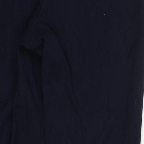 F&F Womens Blue  Polyester Trousers  Size 14 L27 in Regular Button