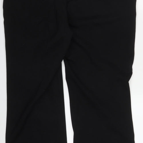 Phase Eight Womens Black  Viscose Trousers  Size 38 in L28 in Regular Button