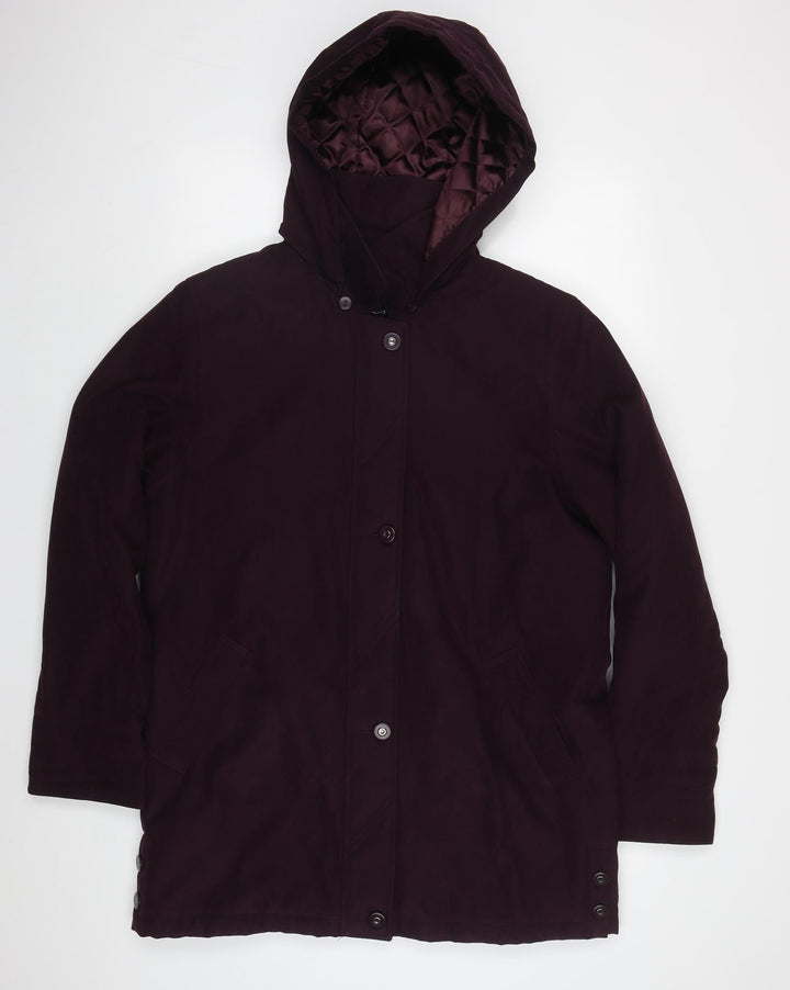 BHS Womens Purple   Jacket Coat Size 12  Zip