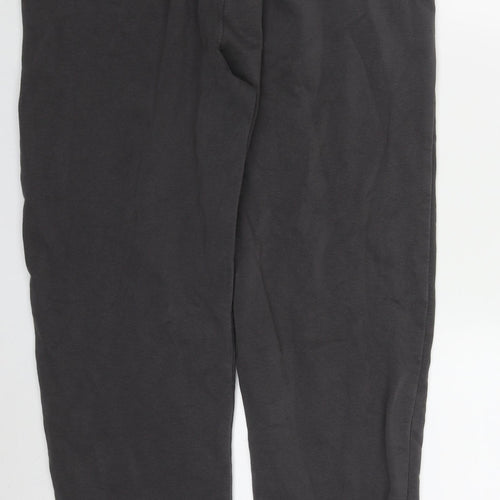 Kangaroo Poo Mens Grey  Cotton Sweatpants Trousers Size XL L28 in Regular Drawstring