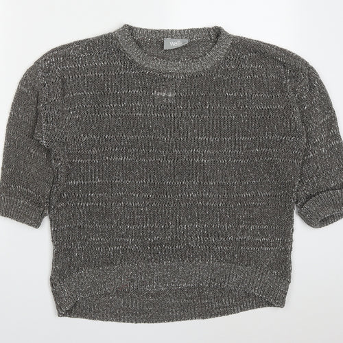 Wallis Womens Grey   Acrylic Pullover Jumper Size L