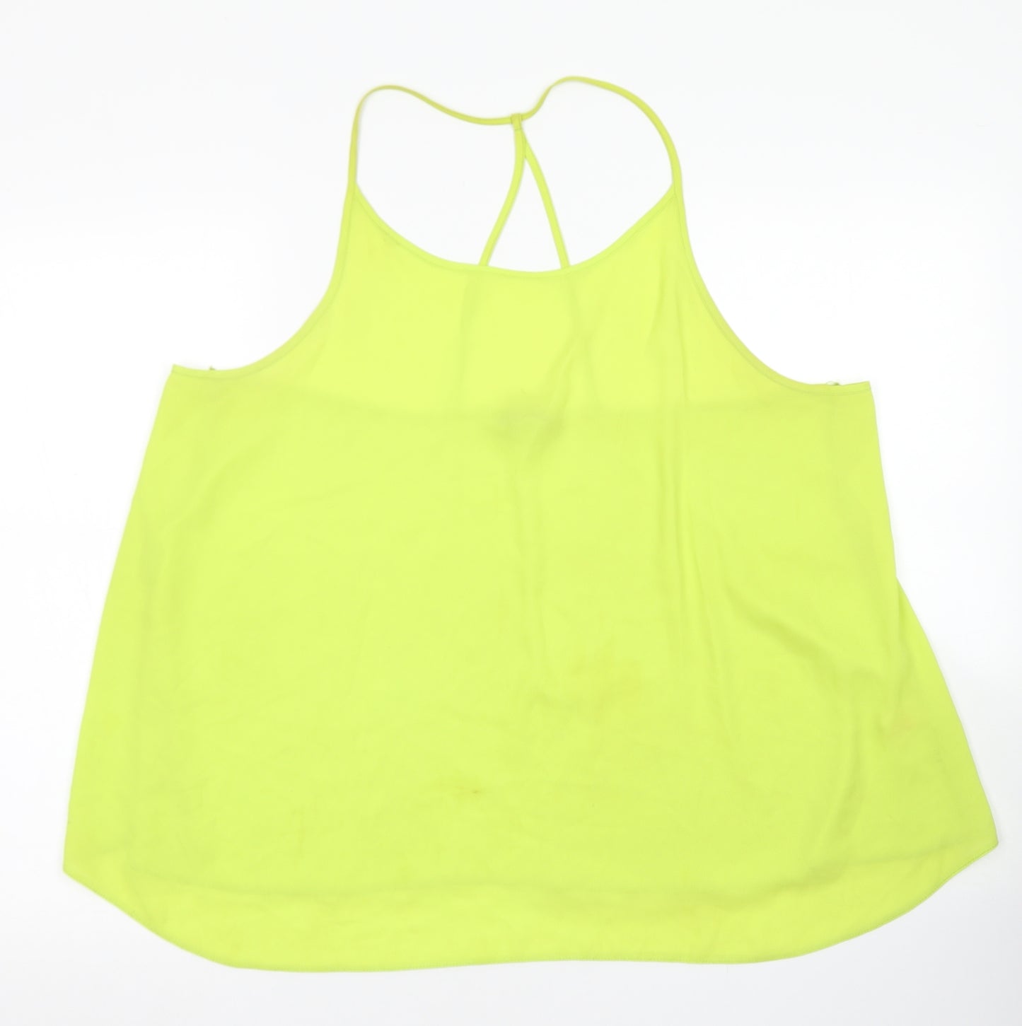 F&F Womens Green  Polyester Camisole Blouse Size 20 Round Neck