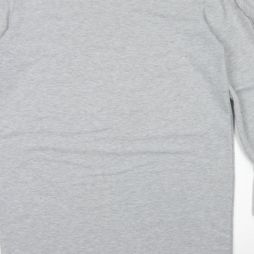 Eight Womens Grey  Cotton A-Line  Size L  Crew Neck