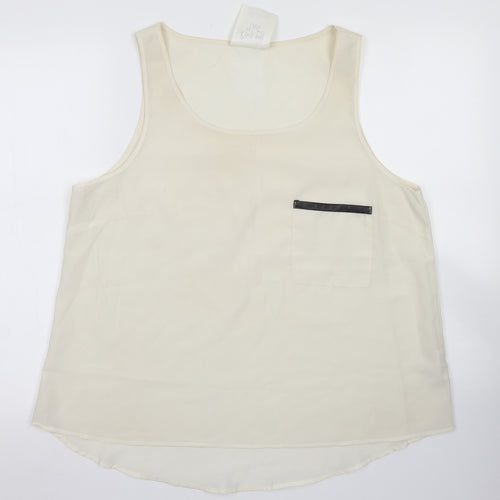 Atmosphere Womens Ivory  Polyester Basic Blouse Size 18 Round Neck