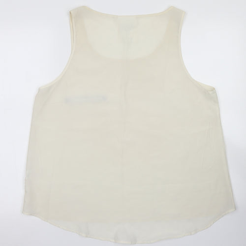 Atmosphere Womens Ivory  Polyester Basic Blouse Size 18 Round Neck