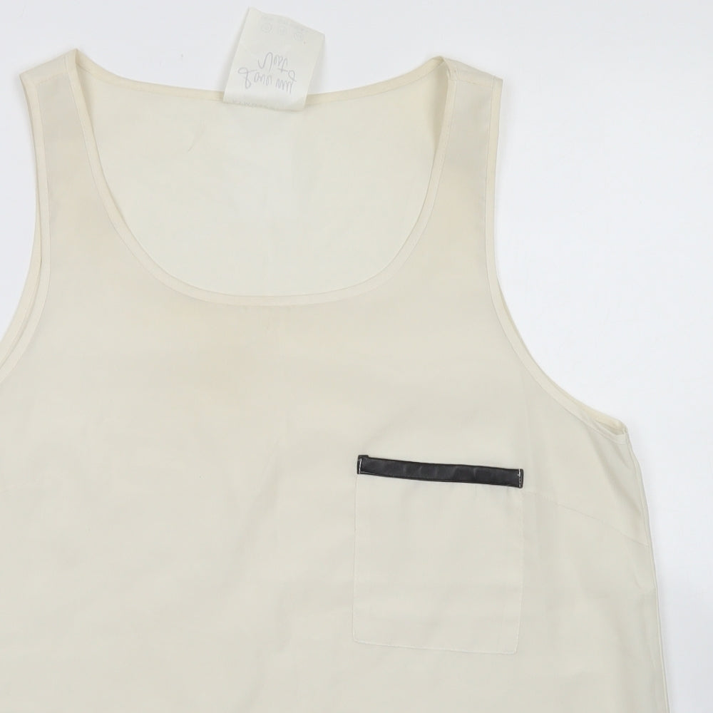 Atmosphere Womens Ivory  Polyester Basic Blouse Size 18 Round Neck