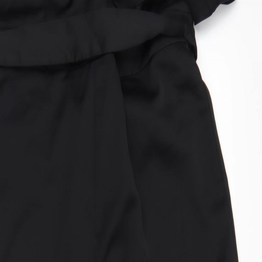 V by Very Womens Black  Polyester Jumpsuit One-Piece Size 18 L29 in Zip