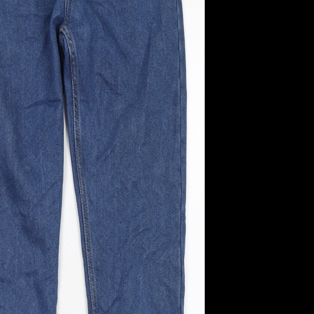 Denim Co Mens Blue  Cotton Straight Jeans Size 30 in L32 in Regular Button