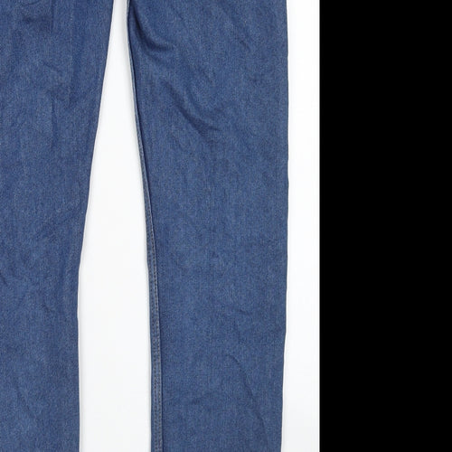 Denim Co Mens Blue  Cotton Straight Jeans Size 30 in L32 in Regular Button
