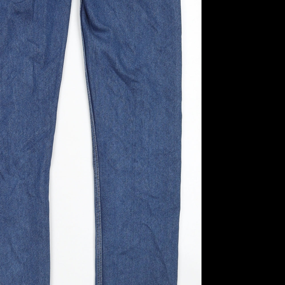 Denim Co Mens Blue  Cotton Straight Jeans Size 30 in L32 in Regular Button