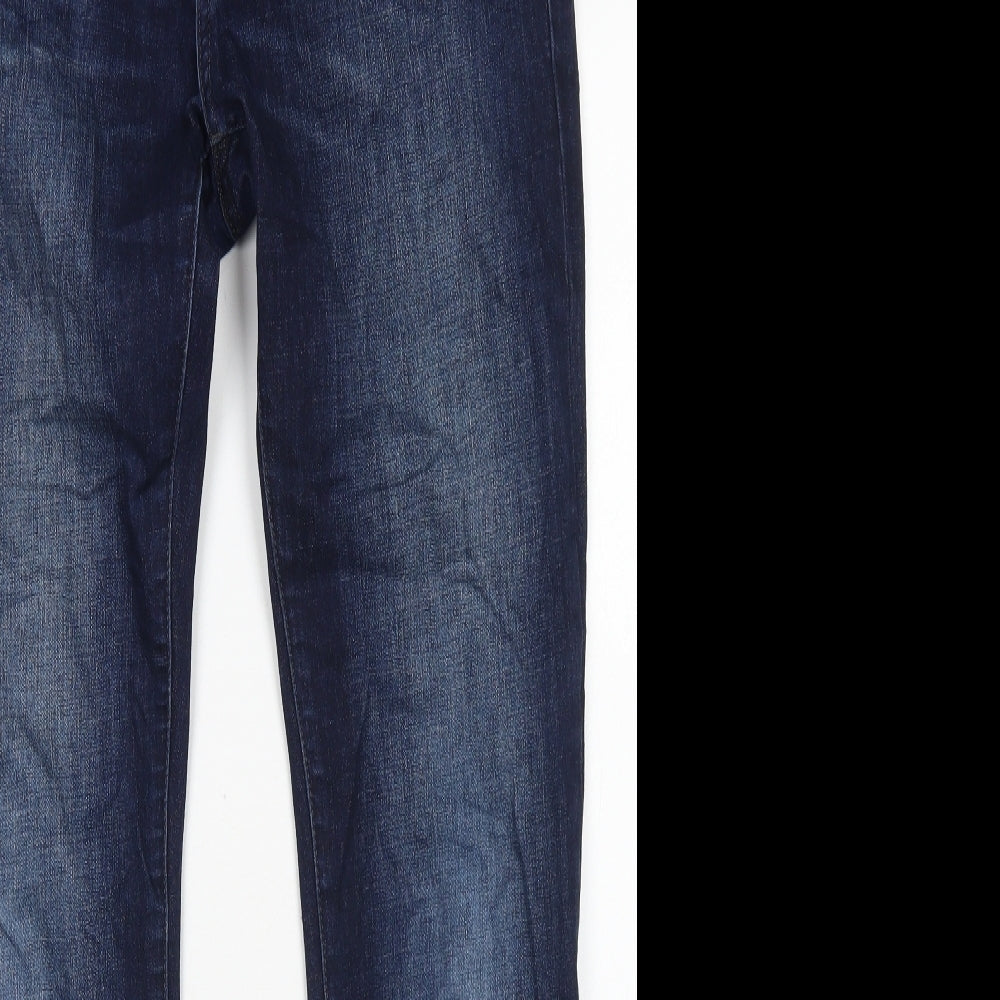 Gap Mens Blue  Cotton Skinny Jeans Size 30 in L32 in Regular Button