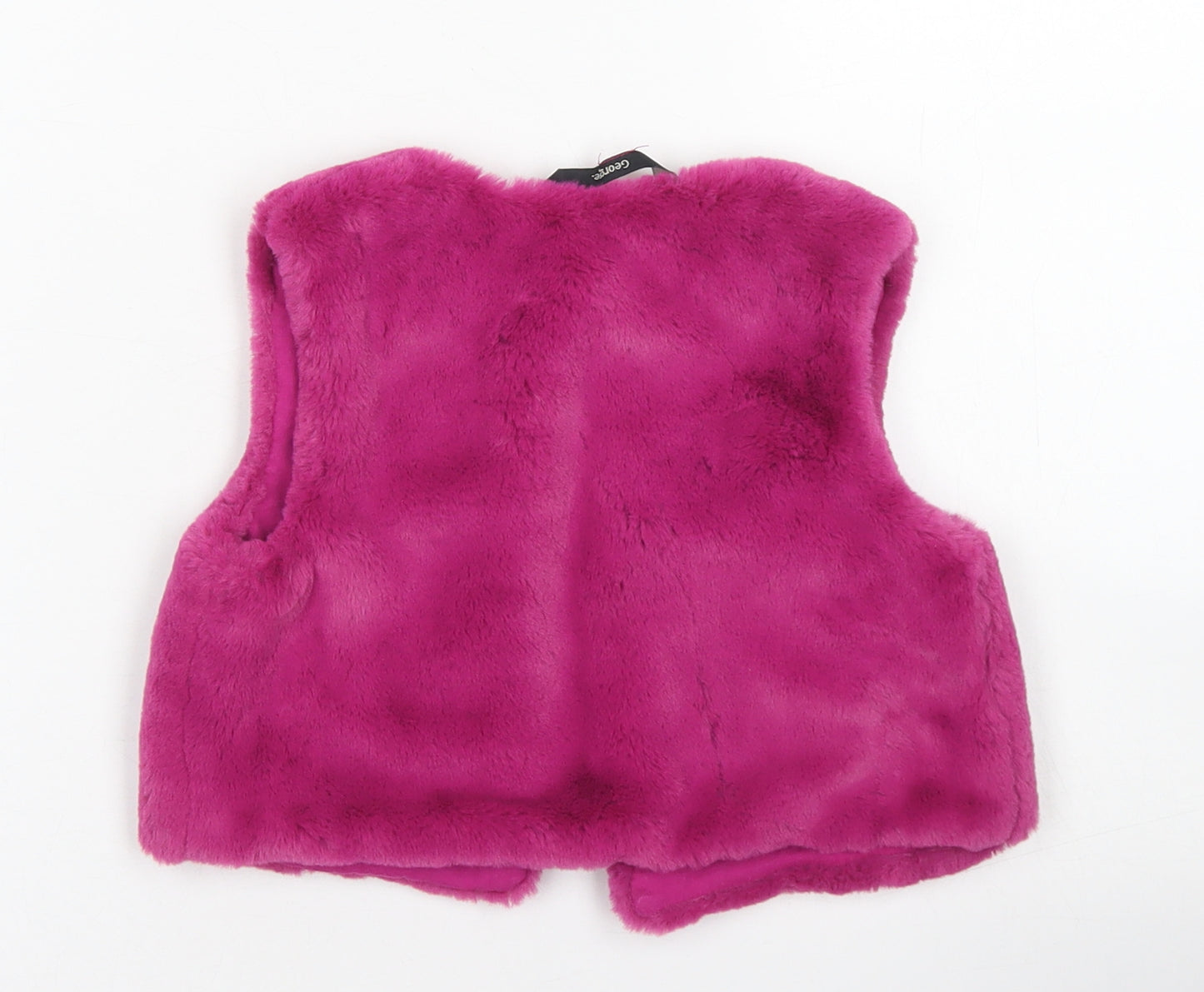 George Girls Pink   Gilet Jacket Size 3-4 Years