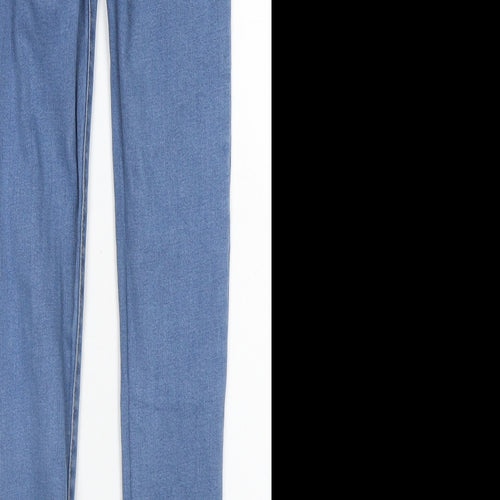 Denim Co Womens Blue  Cotton Skinny Jeans Size 6 L28 in Regular Button