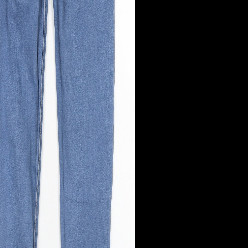 Denim Co Womens Blue  Cotton Skinny Jeans Size 6 L28 in Regular Button