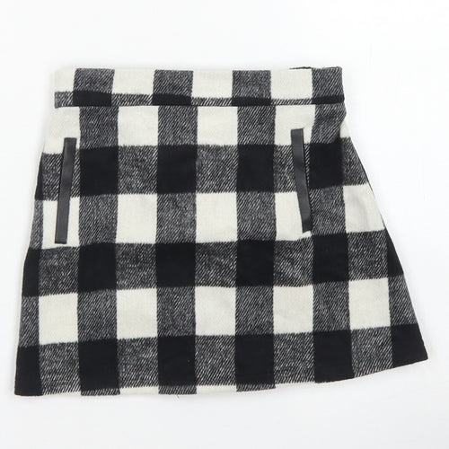 Black Girls Clear  Polyester Flare Skirt Size 4-5 Years  Regular