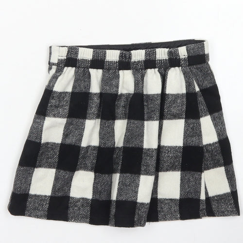 Black Girls Clear  Polyester Flare Skirt Size 4-5 Years  Regular