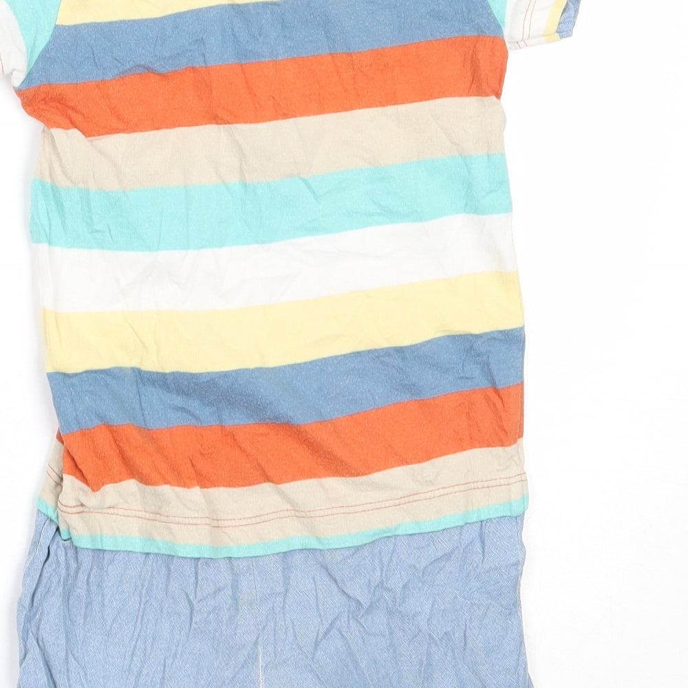 M&Co Boys Blue  Cotton Romper One-Piece Size 18-24 Months