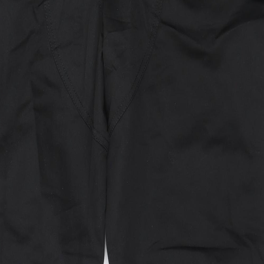 Site Mens Black  Cotton Cargo Trousers Size 40 in L32 in Regular