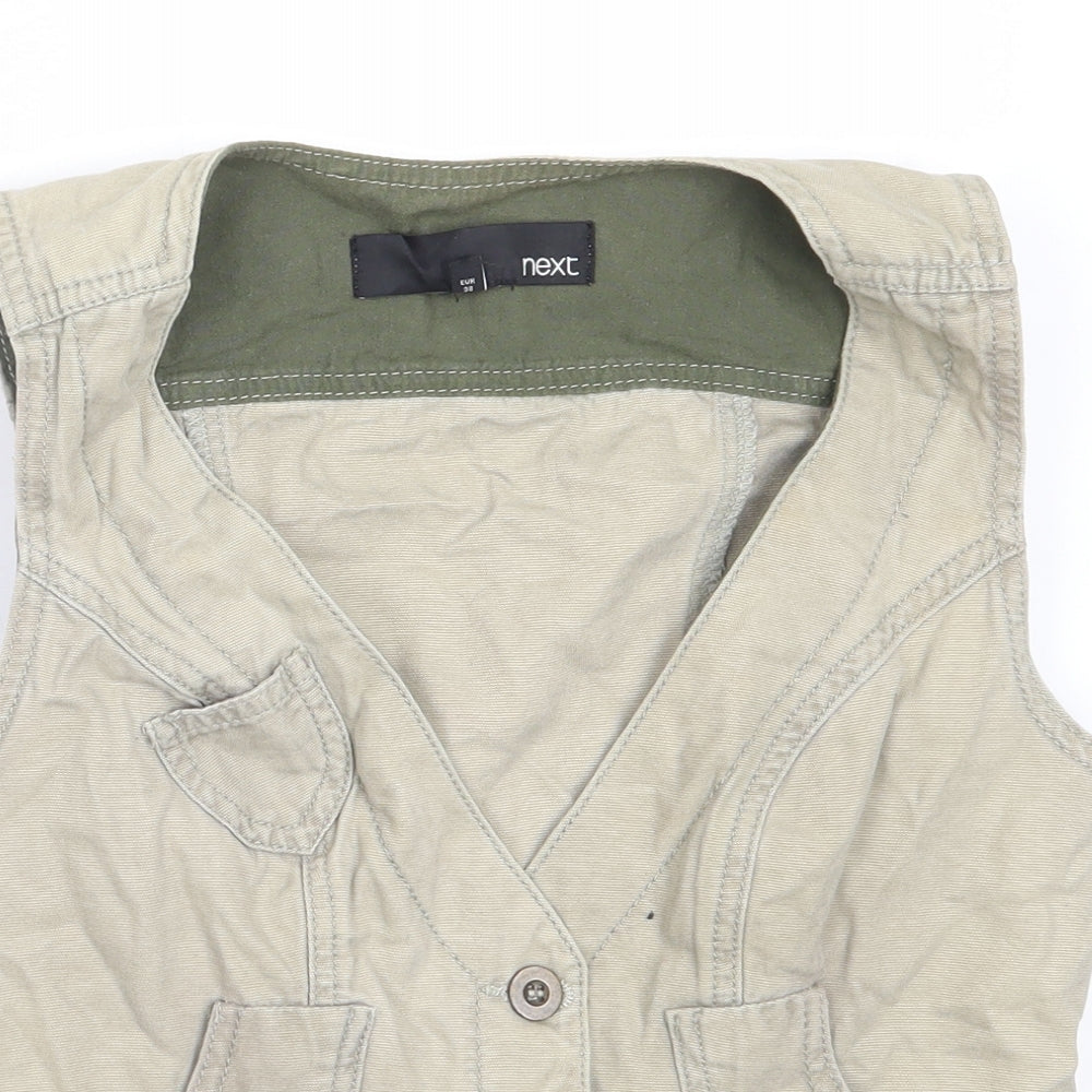 NEXT Womens Green   Jacket Waistcoat Size 10