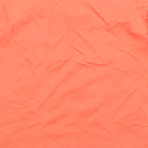 New Look Girls Orange  Cotton Basic Tank Size 12-13 Years Round Neck