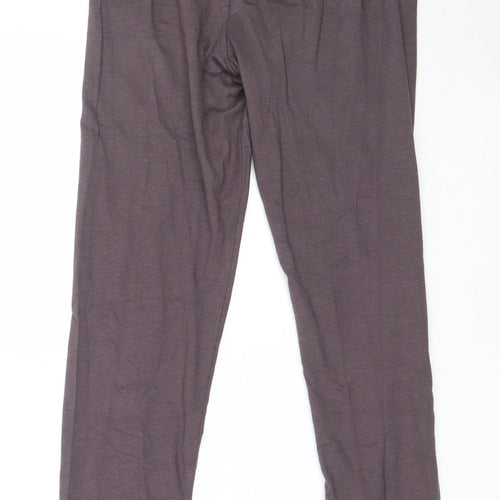 Missguided Womens Brown Solid Cotton Capri Pyjama Pants Size 8