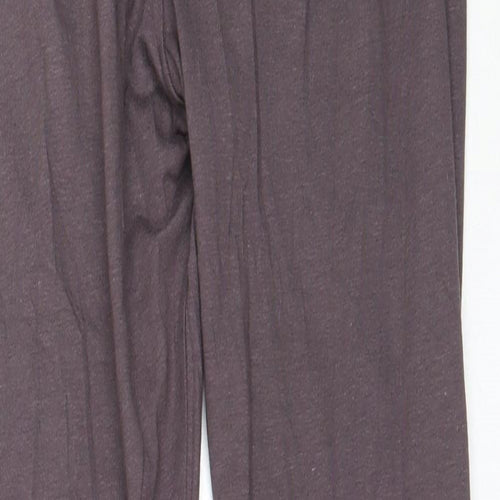 Missguided Womens Brown Solid Cotton Capri Pyjama Pants Size 8