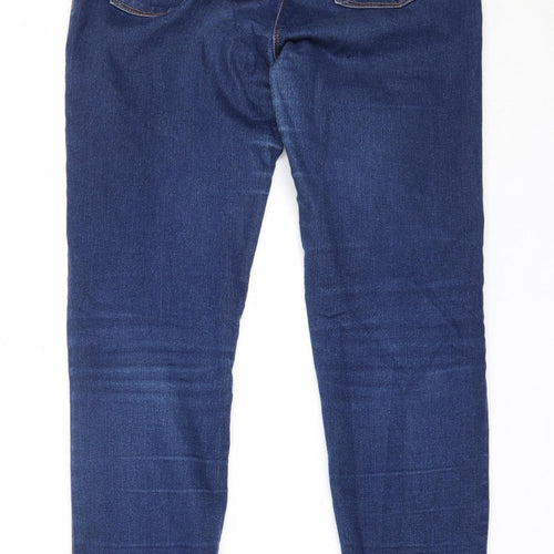 Matalan Womens Blue  Cotton Skinny Jeans Size 8 L28 in Regular