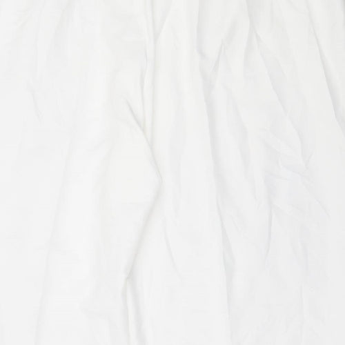 Marks and Spencer Womens White  Polyester Trousers  Size 36 in L26 in Regular
