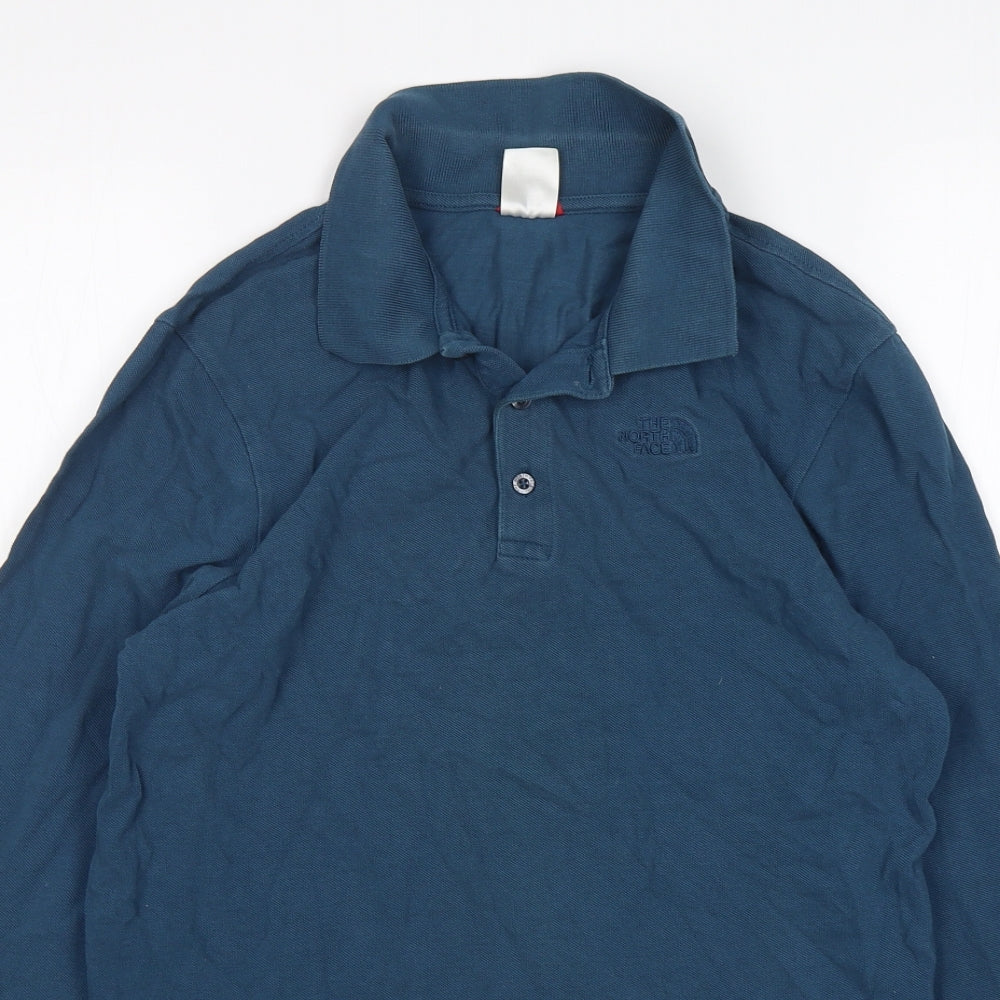The North Face Mens Green  Cotton  Polo Size S Collared